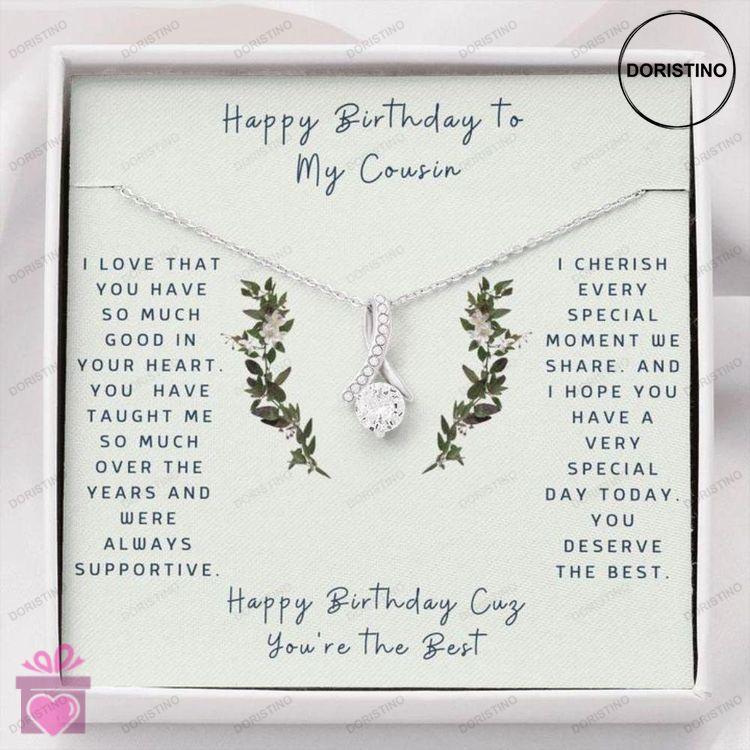 Cousin Necklace Gift To My Cousin  Gift Necklace Message Card  Birthday  To Cousin- Inner Beauty Doristino Limited Edition Necklace